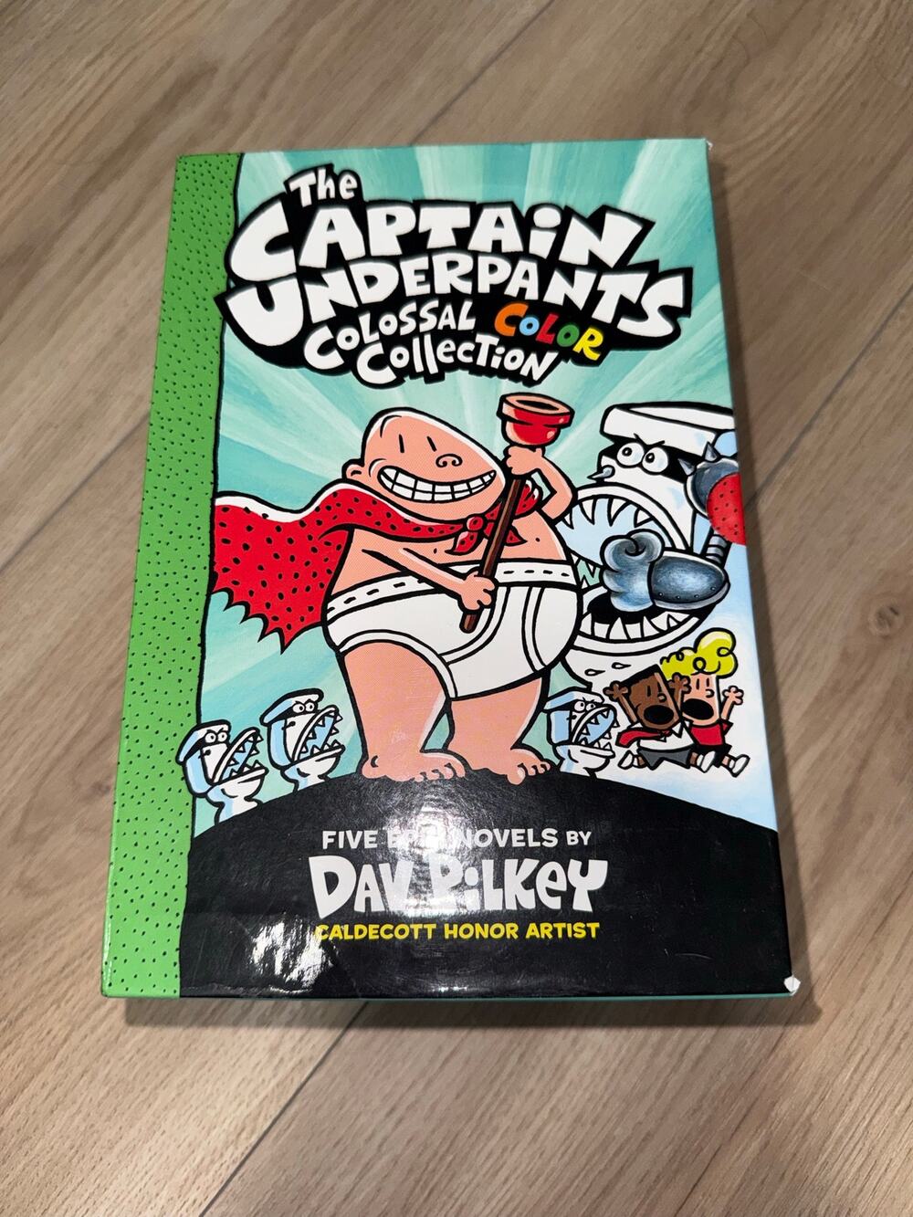 Captain Underpants Colossal Color Collection 5 Novels by Dav Pilkey Hardcover